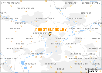 map of Abbots Langley