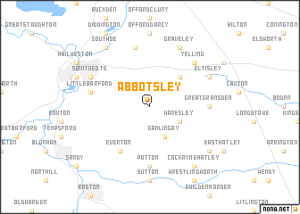 map of Abbotsley