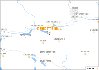 map of Abbotts Mill