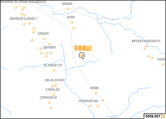 map of Āb Bū\