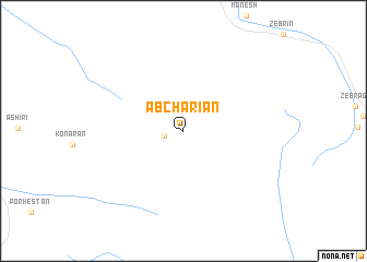 map of Āb Charīān