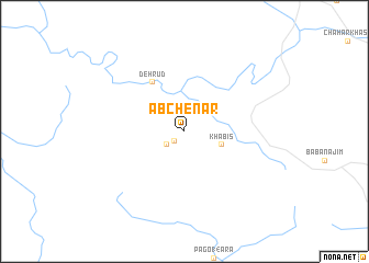 map of Āb Chenār