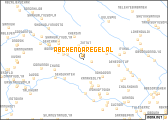 map of Āb Chendār-e Gelāl