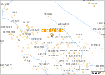 map of Āb Chendār