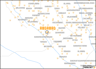 map of ‘Abdābād