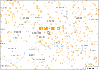 map of Abdakovići