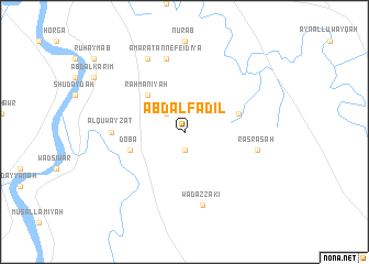 map of ‘Abd al Fāḑil
