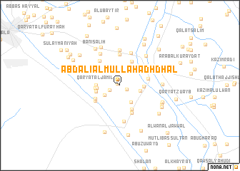 map of ‘Abd ‘Alī al Mullā Hadhdhāl