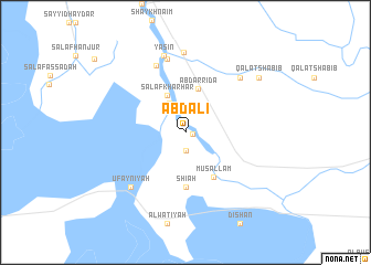 map of ‘Abd ‘Alī