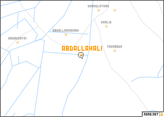 map of ‘Abd Allāh ‘Alī