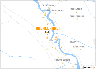 map of ‘Abd Allāh ‘Alī