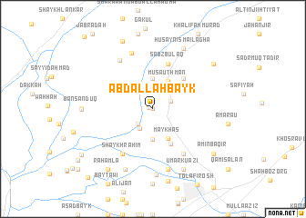 map of ‘Abd Allāh Bayk