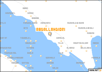 map of Abdallah Diori