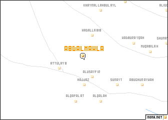 map of ‘Abd al Mawlá