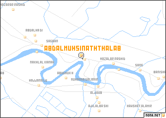 map of ‘Abd al Muḩsin ath Tha‘lab