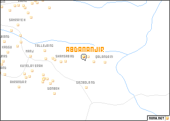 map of Ābdān Anjīr