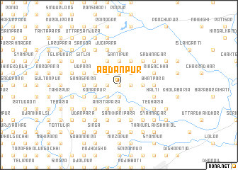 map of Ābdānpur