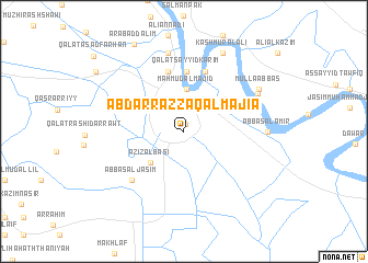 map of ‘Abd ar Razzāq al Majīa