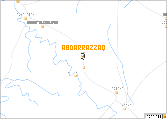 map of ‘Abd ar Razzāq