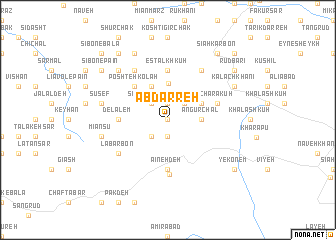 map of Ābdarreh