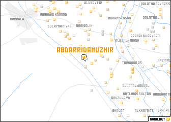 map of ‘Abd ar Riḑāʼ Muzhir