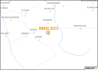 map of Abdelaziz