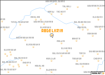 map of Abd el Krîm