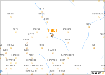 map of Ābdī