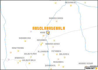 map of ‘Abdolābād-e Bālā