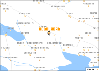 map of ‘Abdolābād