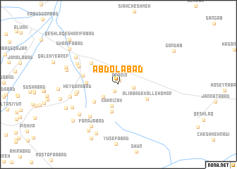 map of ‘Abdolābād