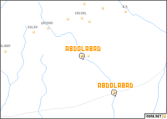 map of ‘Abdolābād