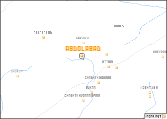 map of ‘Abdolābād