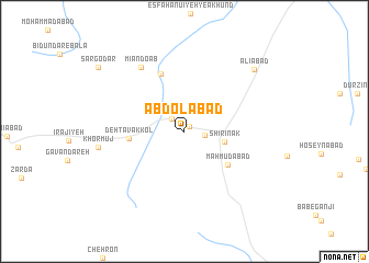 map of ‘Abdolābād