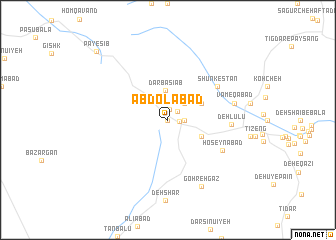 map of ‘Abdolābād