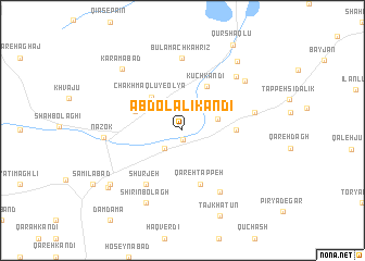 map of ‘Abd ol ‘Alī Kandī