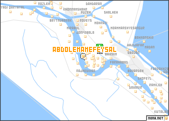 map of ‘Abd ol Emām-e Feyşal