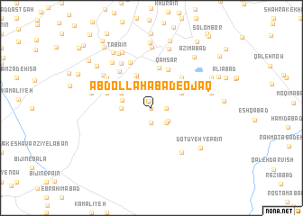 map of ‘Abdollāhābād-e Ojāq