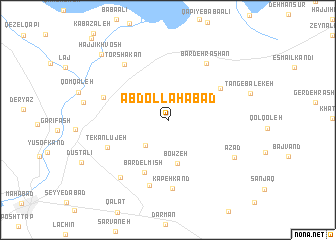 map of ‘Abdollāhābād