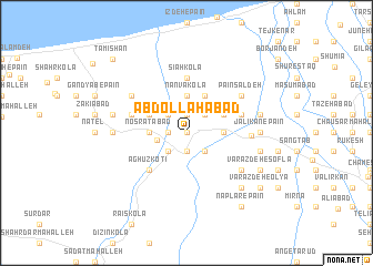 map of ‘Abdollāhābād