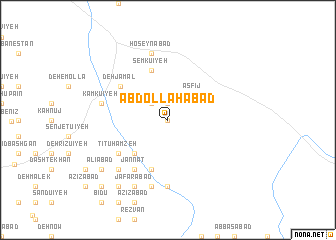 map of ‘Abdollāhābād