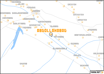 map of ‘Abdollāhābād