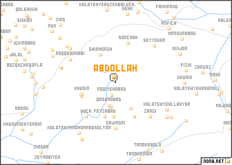 map of ‘Abdollāh