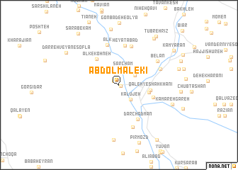 map of ‘Abd ol Malekī