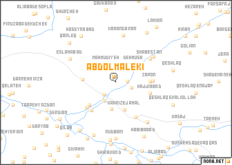 map of ‘Abd ol Malekī