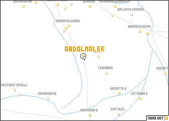 map of ‘Abd ol Malek