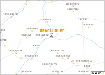 map of ‘Abd ol Moʼmen