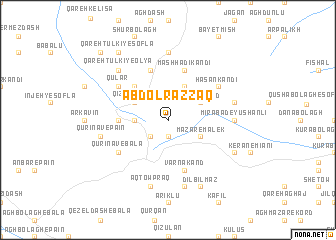 map of ‘Abd ol Razzāq