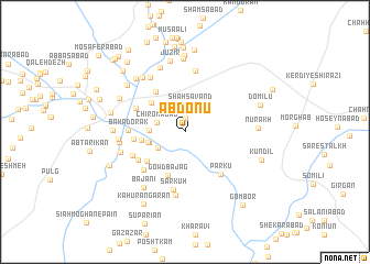 map of Āb Donū