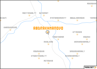 map of Abdrakhmanovo